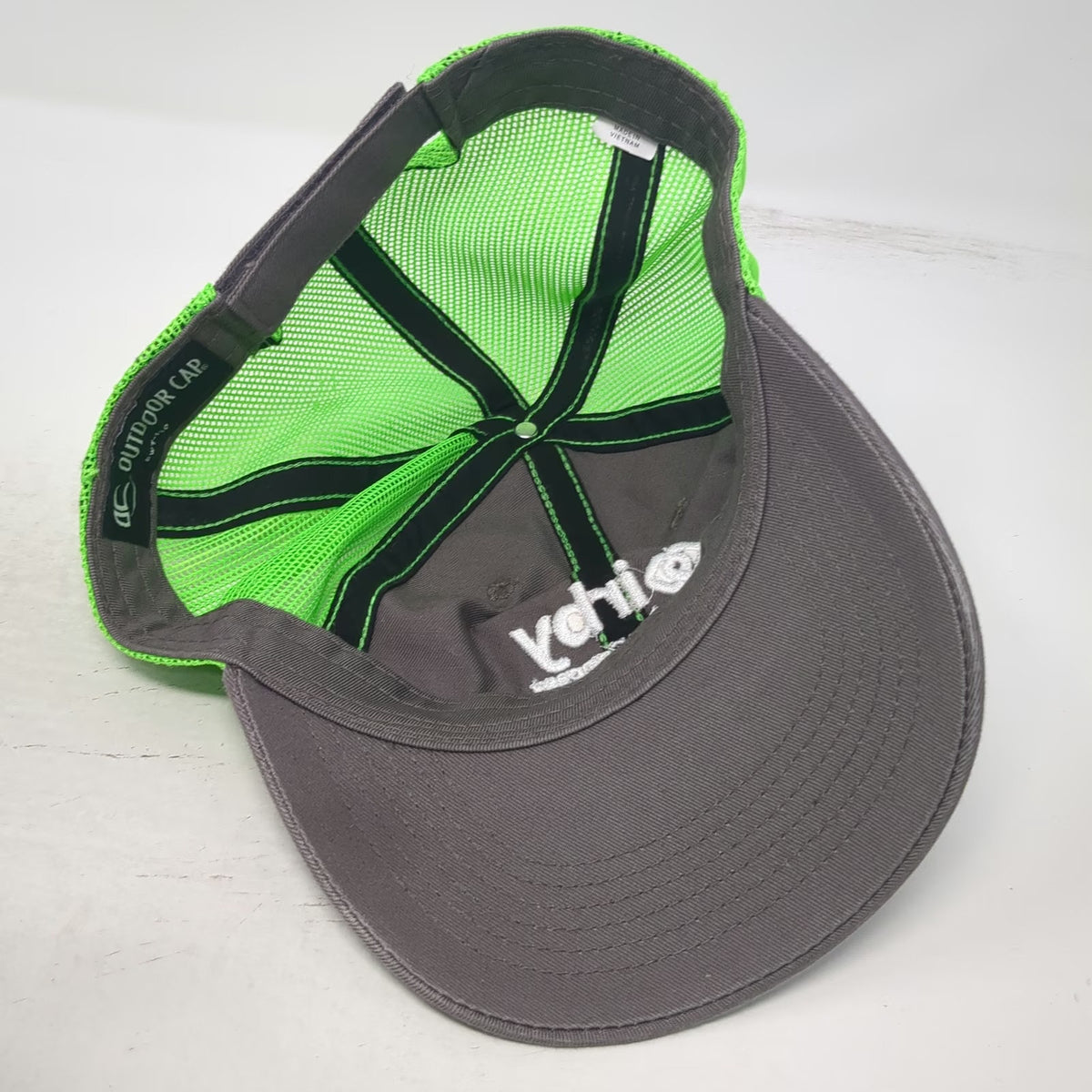 Outdoor Cap Baseball Cap Gray Green One Size Irby Sonepar Mesh Strapback Hat