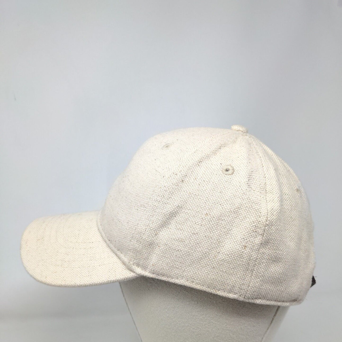 Unbranded Slideback Hat Tan OSFM Adjustable Vented Holes 6 Panel Blank