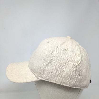 Unbranded Slideback Hat Tan OSFM Adjustable Vented Holes 6 Panel Blank