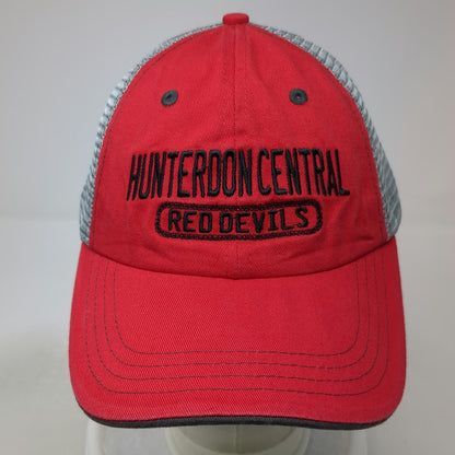OhioPyle Hunterdon Central Red Devils Trucker Hat One Size Mesh Snapback Black