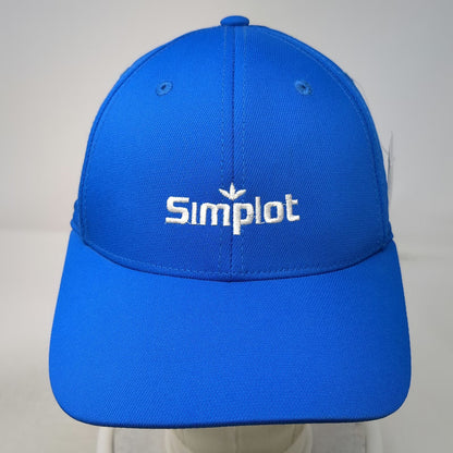 OGIO Baseball Cap Blue M Fitted Simplot Logo Stretch Fit Structured Curved Brim