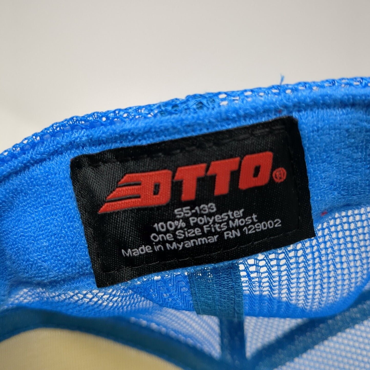 DS Snapback Trucker Hat Blue One Size Adjustable Mesh Back Rope Otto Polyester