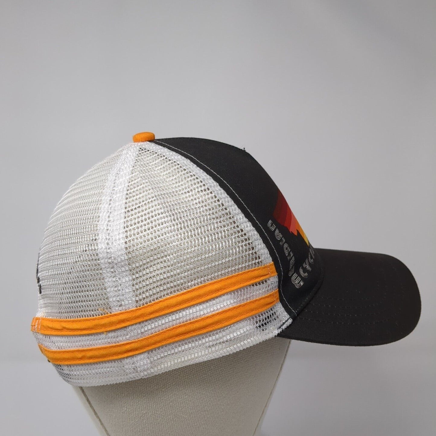 Meridian Cycles Snapback Trucker Hat Black OS Adjustable Mesh Back Boco Gear