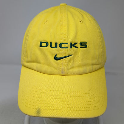 Nike Oregon Ducks NCAA Yellow Green One Size Cap Hat Adjustable Slideback Logo