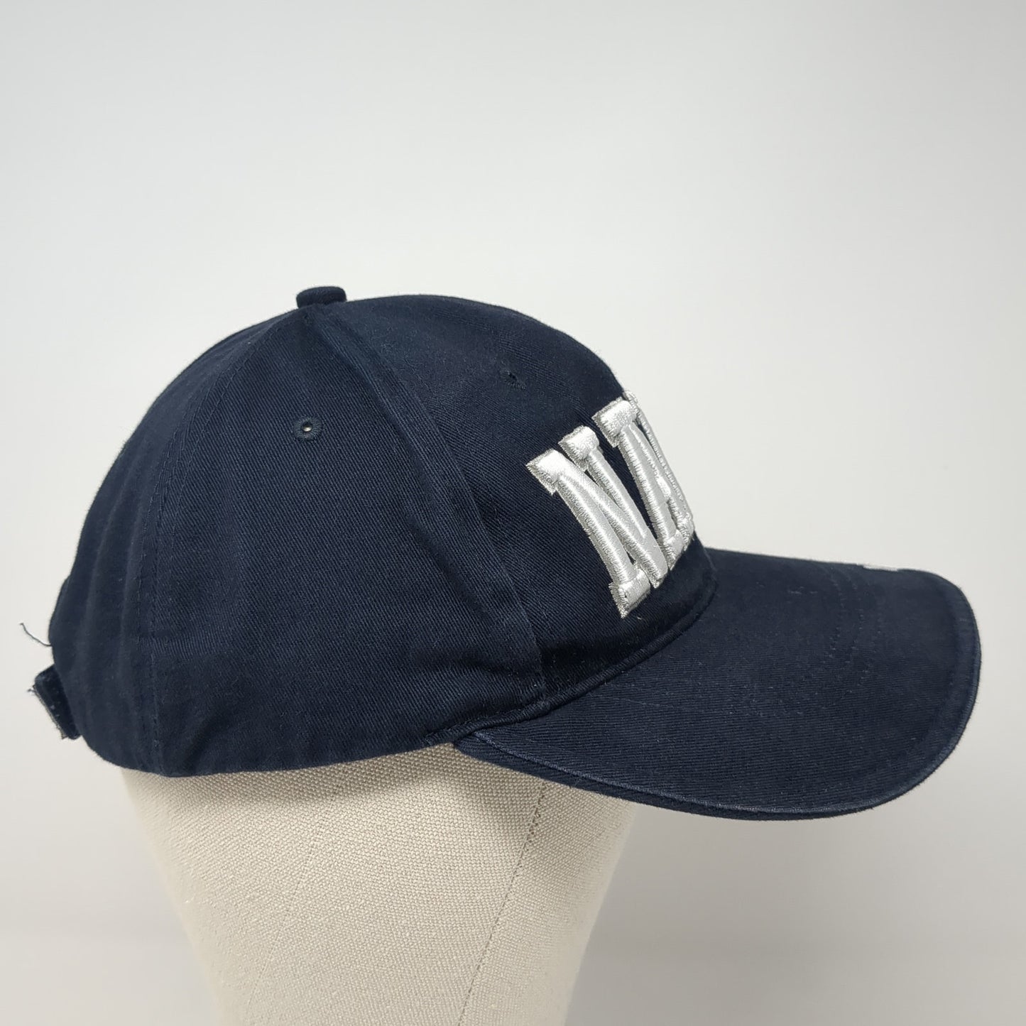 Navy Spell Out Strapback Hat Blue One Size Adjustable Embroidered Rothco