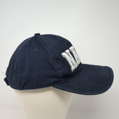Navy Spell Out Strapback Hat Blue One Size Adjustable Embroidered Rothco