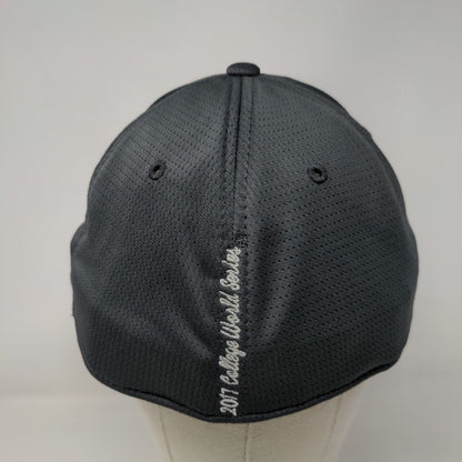 2017 College World Series Fitted Hat Gray One Size Embroidered Tow