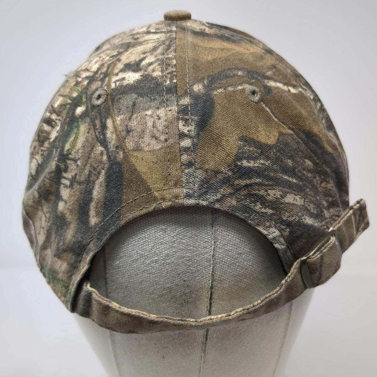 OTS NFL New England Patriots Baseball Cap Brown Camo One Size Slideback Hat Logo