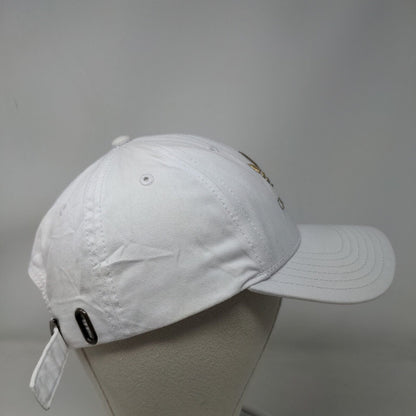 Adidas Gold Trefoil Slideback Hat White OSFM Embroidered Newhattan