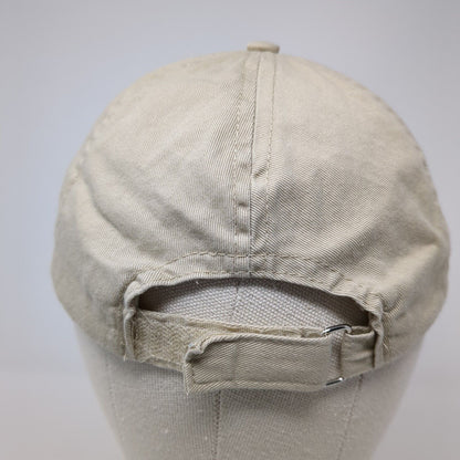 Unbranded Strapback Hat Tan One Size Adjustable Solid Blank 6 Panel