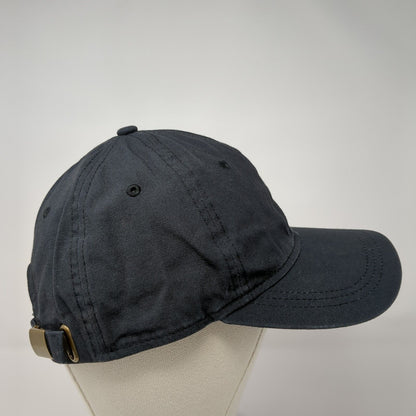 Universal Thread Slideback Hat Black One Size Adjustable Solid 6 Panel