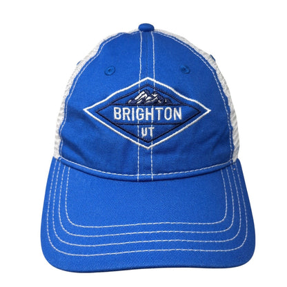Brighton UT Snapback Trucker Hat Blue OS Adjustable Mesh Back W/Tags Camp David