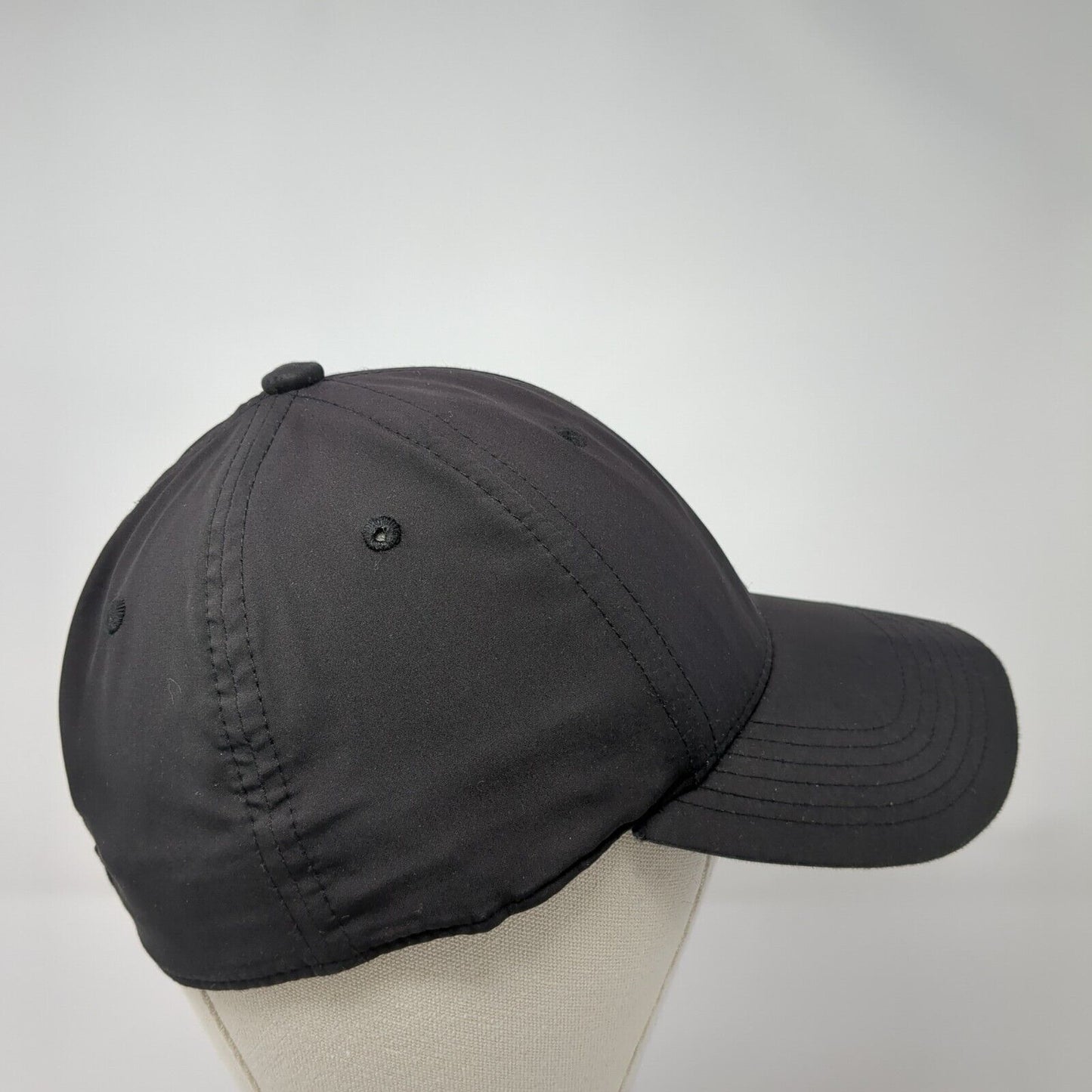 PUMA Fitted Baseball Cap Black One Size Lightweight Embroidered 6 Panel