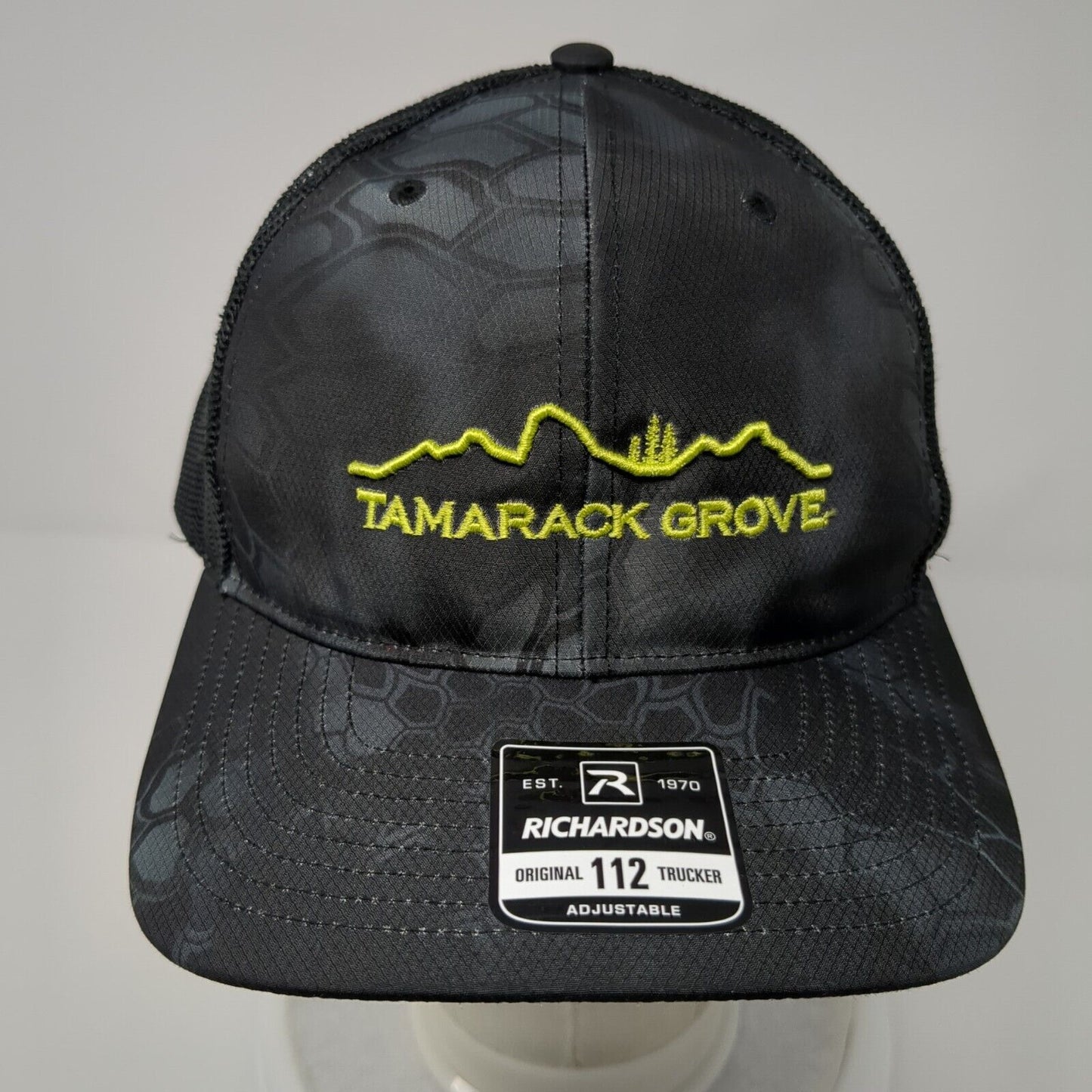 Tamarack Grove Snapback Trucker Hat Camouflage OS Adjustable Mesh Richardson