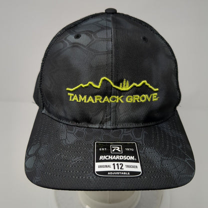 Tamarack Grove Snapback Trucker Hat Camouflage OS Adjustable Mesh Richardson