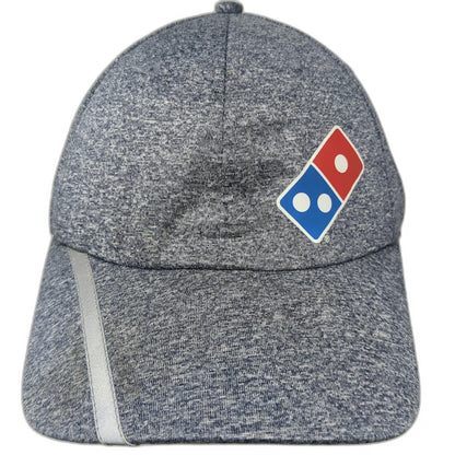 Domino's Pizza Baseball Cap Blue OSFM Reflective Stripe Strapback Hat Heathered