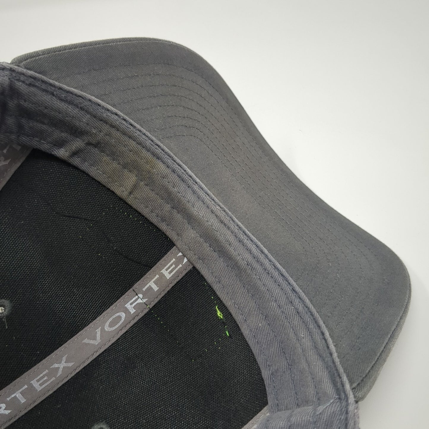 Vortex Snapback Trucker Hat Gray One Size Adjustable Breathable Mesh Back