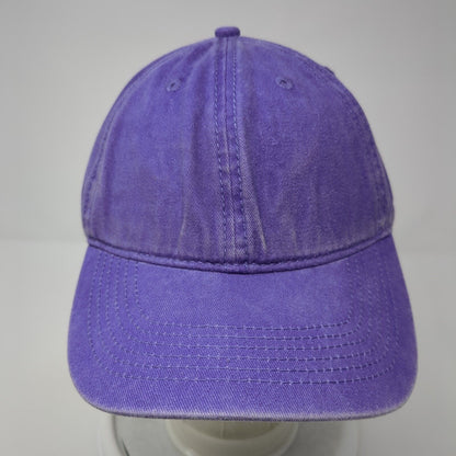 Eeyon Slideback Hat Purple One Size Adjustable Solid Blank 6 Panel