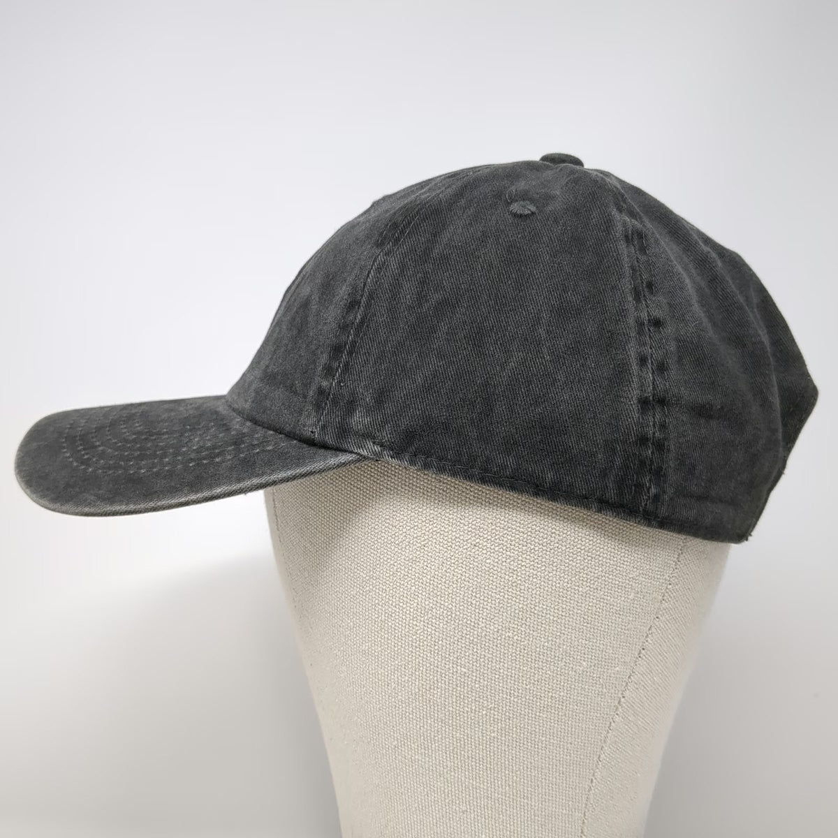Nissi Caps Baseball Cap Gray One Size Embroidered Border Collie Dog Washed Hat