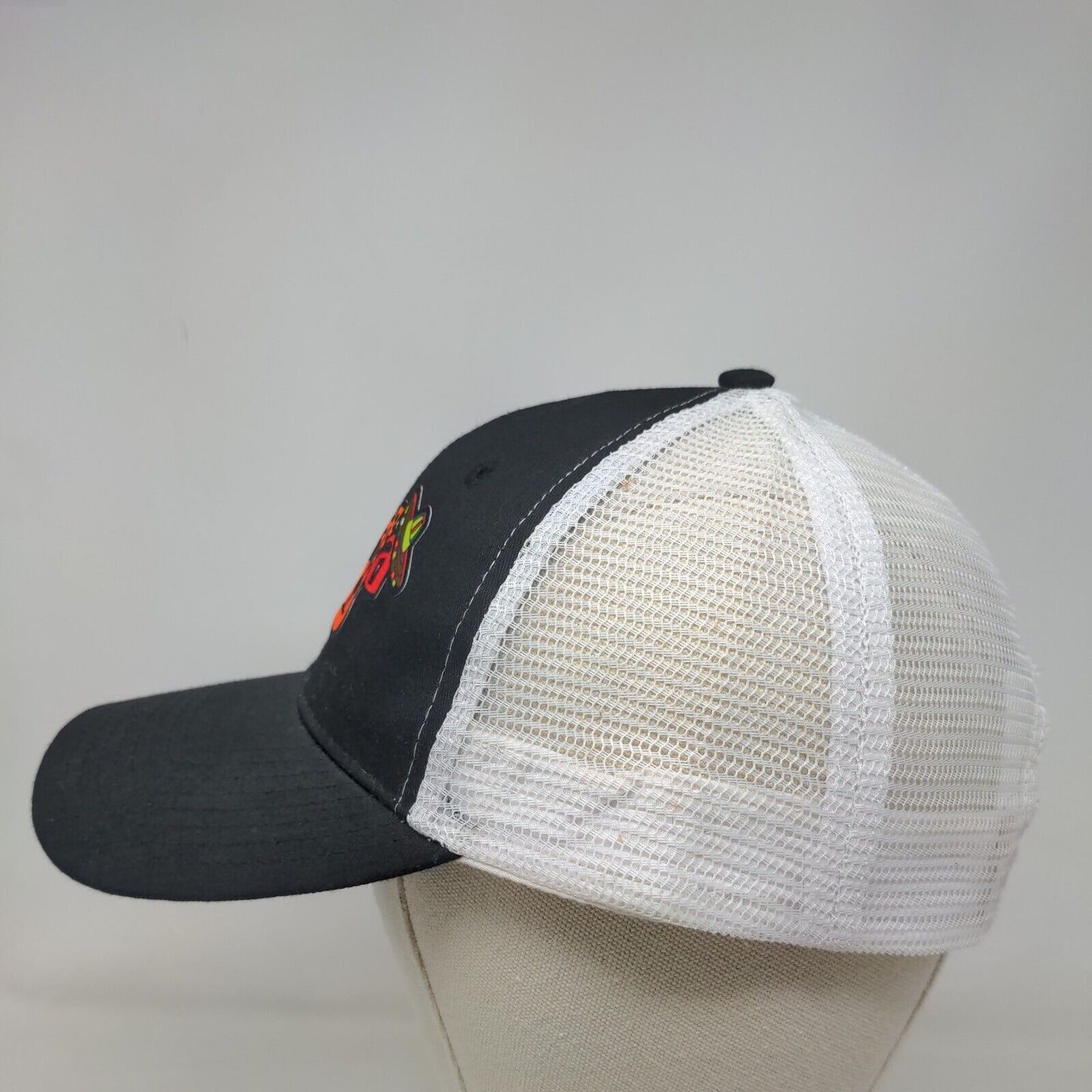 Fiesta Grande Mexican Grill Snapback Hat One Size Black Mesh Back Vent Holes