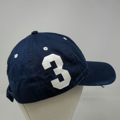 U.S. Polo Assn. Baseball Cap Blue One Size Distressed Strapback Hat USPA 3 Logo