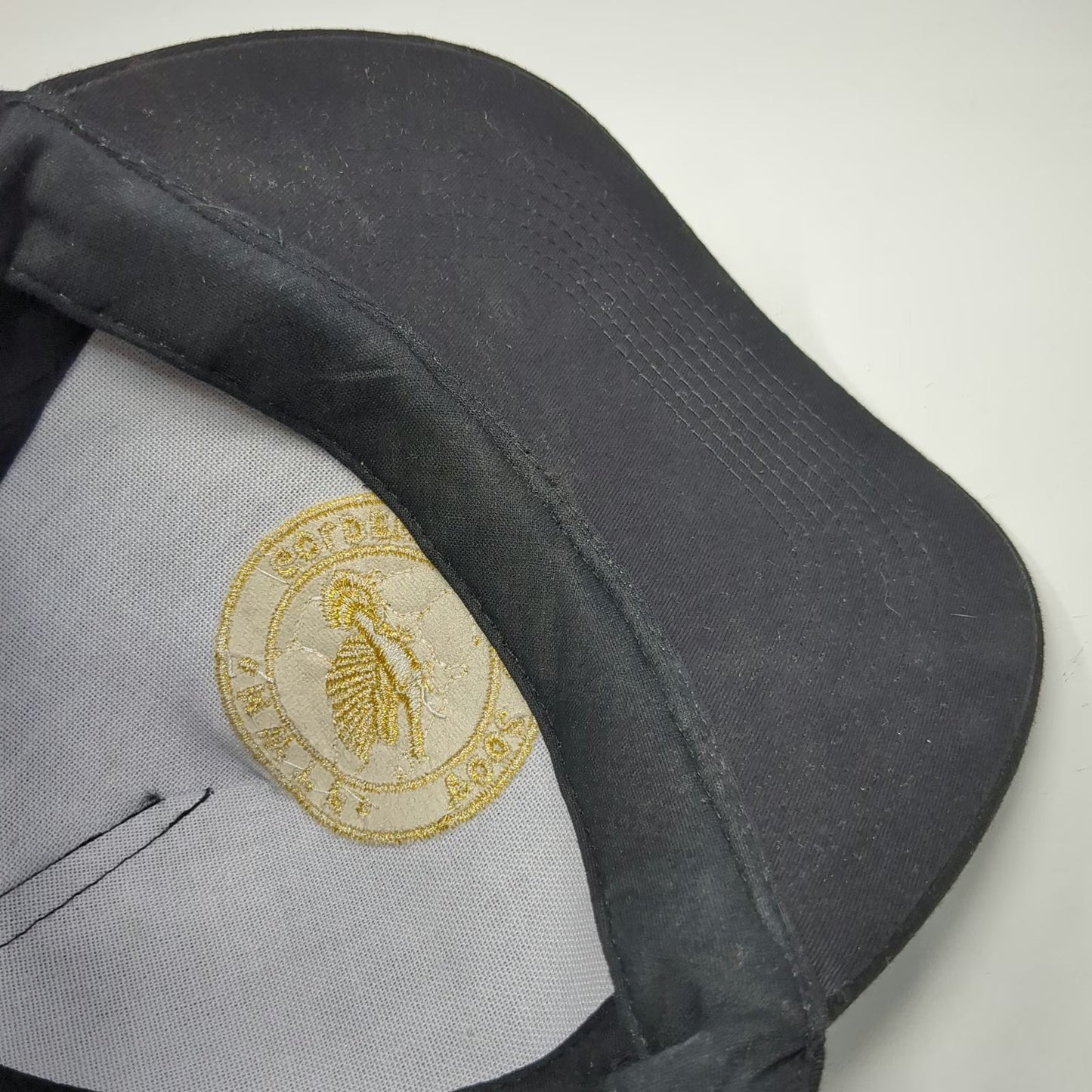 NWTF 5 Panel Black Hat One Size Golden Gobbler 2004 Embroidered Logo Hunting