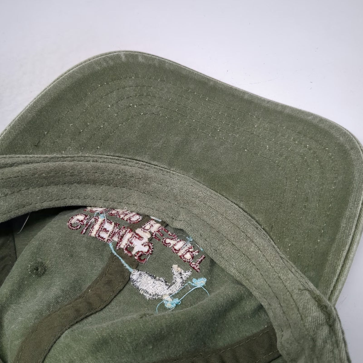 Green Baseball Cap One Size Guemes Island Resort Since 1947 Fish Embroidery Hat