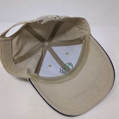 MG Golf Slideback Hat Tan One Size Adjustable Embroidered 6 Panel