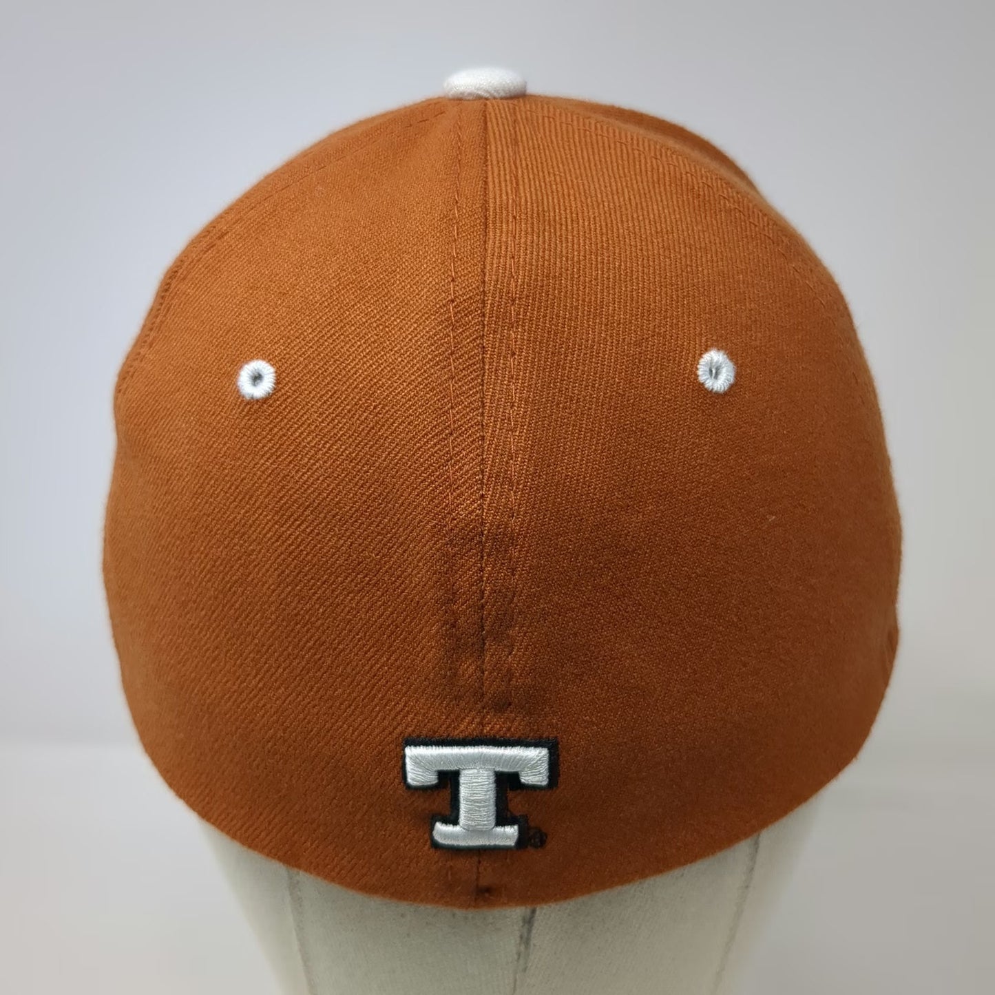 Texas Longhorns NCAA Zephyr Cap Brown White L Stretch Fit Embroidered Z-Fit Hat