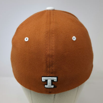 Texas Longhorns NCAA Zephyr Cap Brown White L Stretch Fit Embroidered Z-Fit Hat