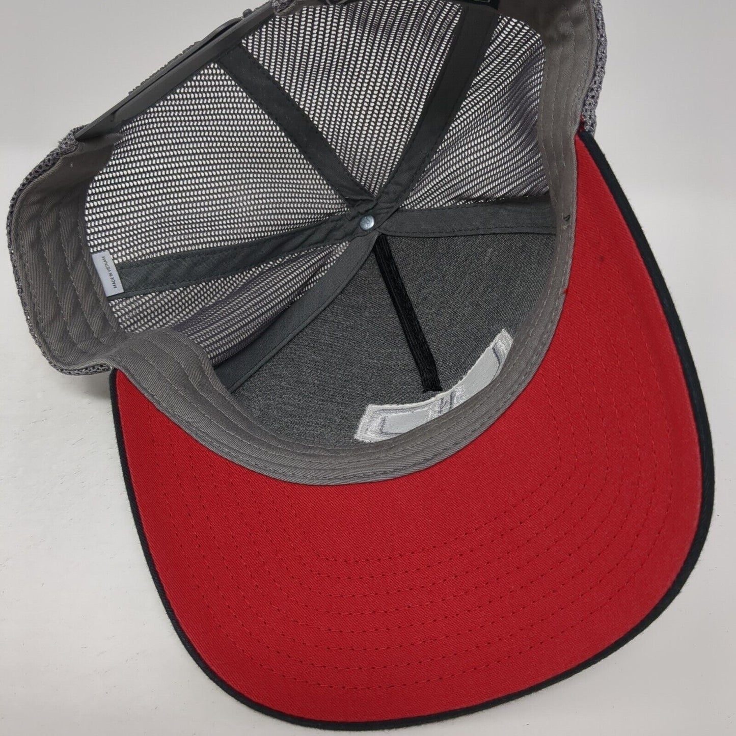 Richardson Mesh Back Trucker Hat Black One Size Embroidered Logo Outdoor