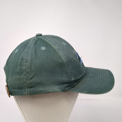 Hawaiian Headwear Baseball Cap Green One Size Hawaii Wave Leather Strapback Hat