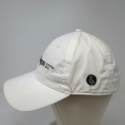 Pukka Baseball Cap White One Size Slideback Flamingos Coffee Bar Embroidered Hat