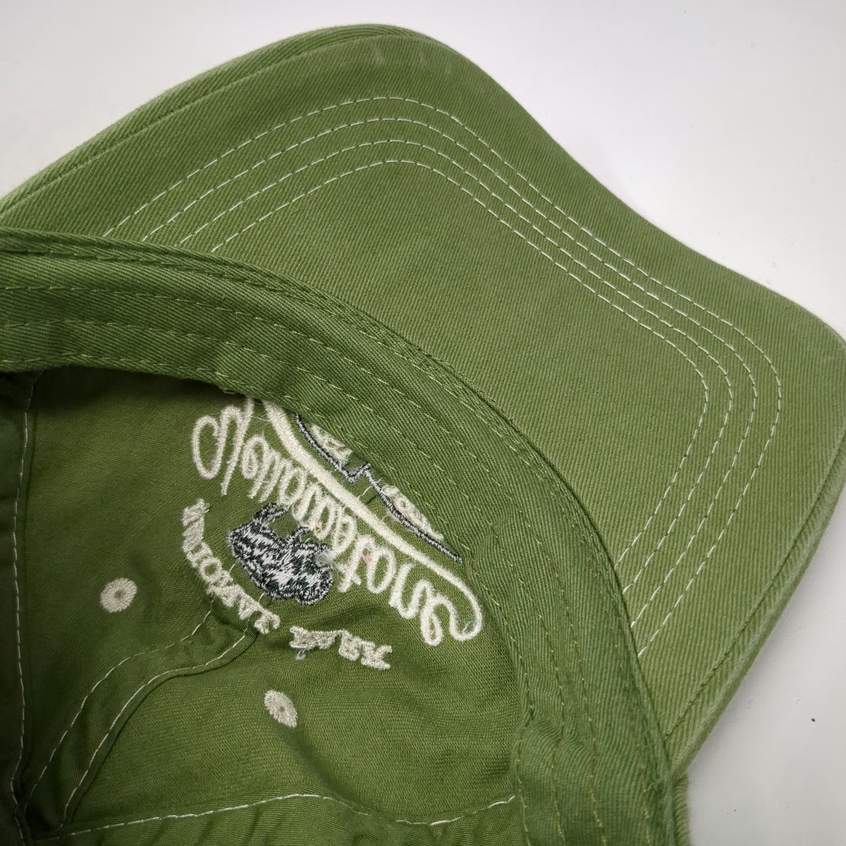 Prairie Mountain Baseball Cap Green One Size Yellowstone National Park Bison Hat