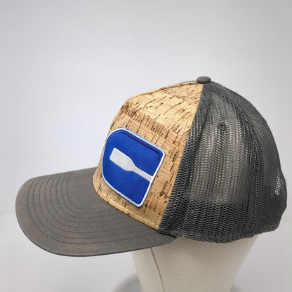 Otto Snapback Trucker Cork Hat Gray One Size Adjustable Mesh Back Polyester