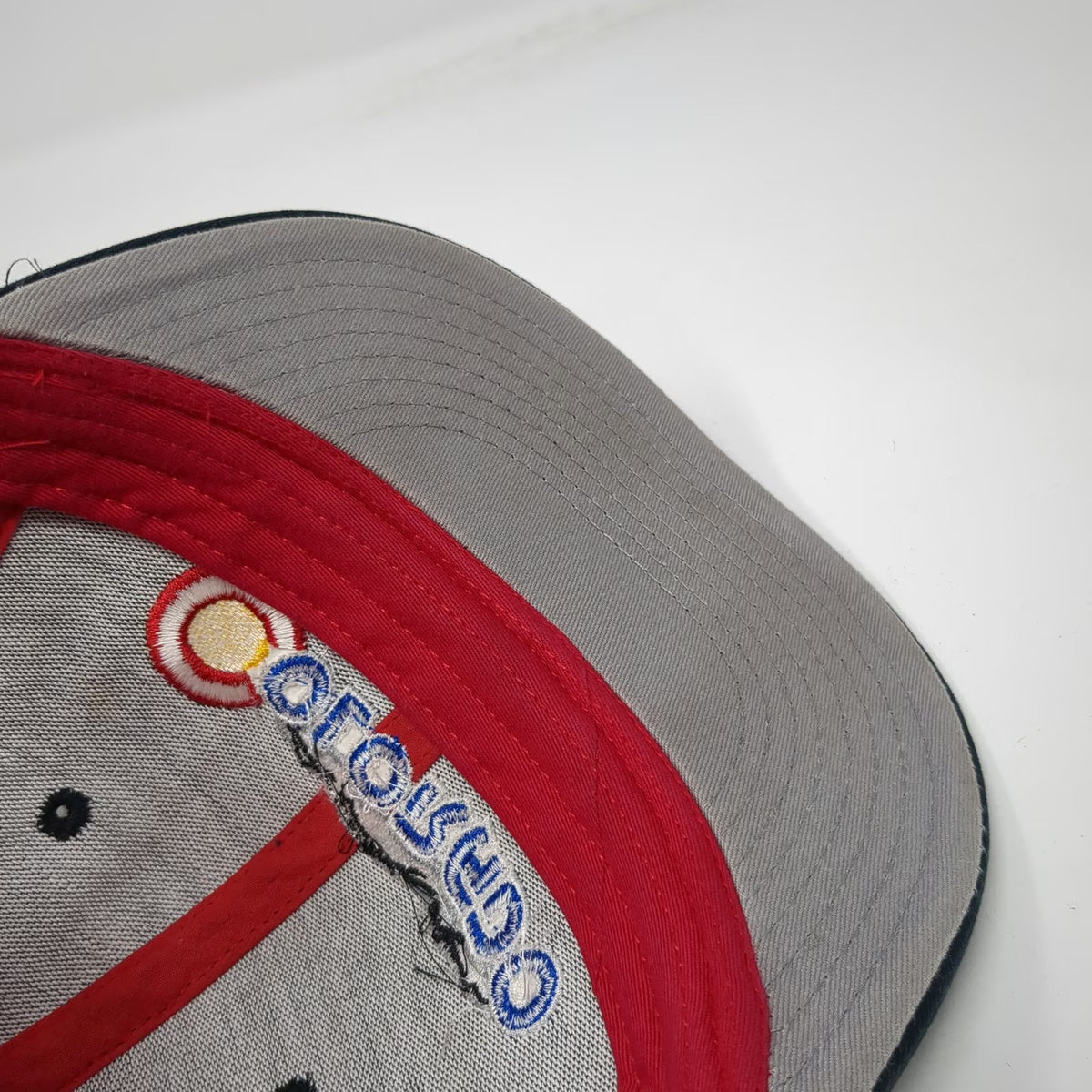 Otto Colorado Mountain State Flag Logo Black Red Snapback Trucker Hat One Size