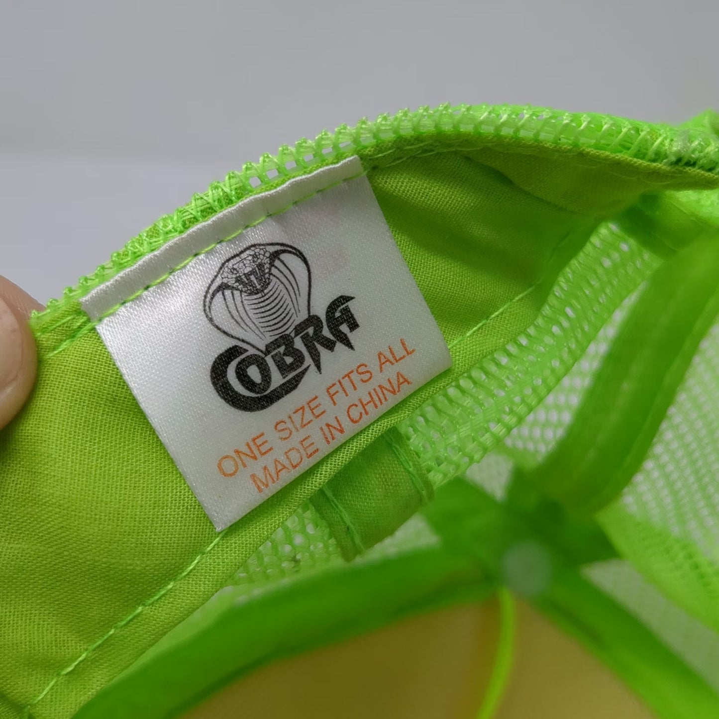 Cobra Trucker Hat Green One Size Dew Tour Autographed Signed Mesh Foam Cap