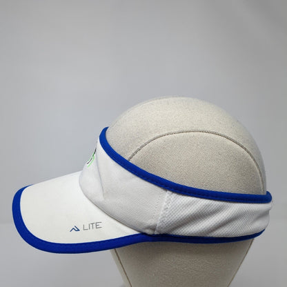 Tennis Strapback Sun Visor Hat White OS Adjustable Lite 510 Pacific Headwear