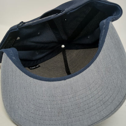 TravisMathew 5 Panel Blue Hat One Size Snapback Flexfit Palm Tree Graphic Golf