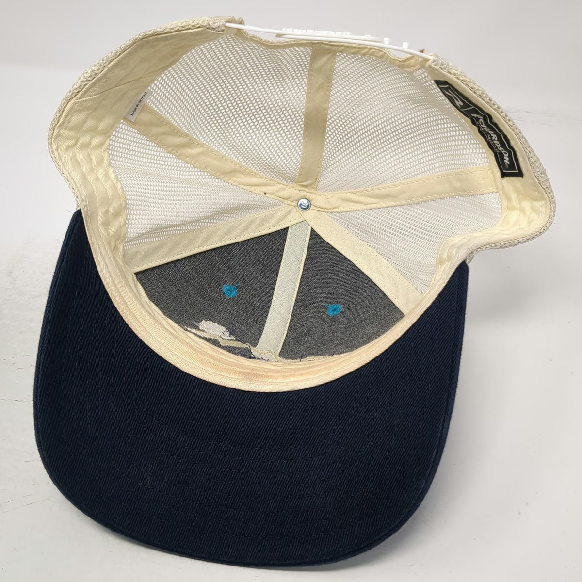 Richardson Trucker Hat Blue L Mesh Snapback The Switchback Mountain Sun Logo