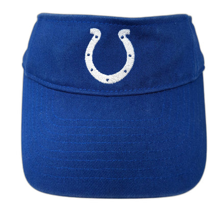NFL Team Apparel Indianapolis Colts Visor Blue White One Size Horseshoe Logo Hat