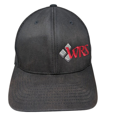 WRS Fitted Trucker Hat Black L/XL Flexfit Mesh Back 6 Panel Port Authority