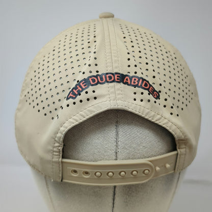 Branded Bills Trucker Hat Beige One Size Rope Tiger Patch Jet The Dude Abides
