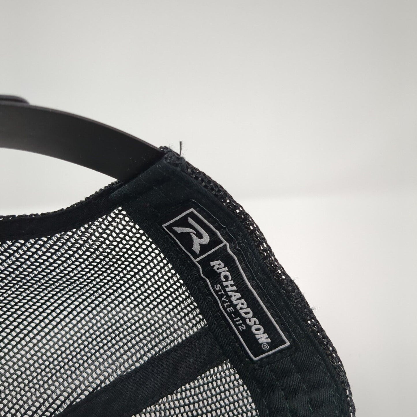 Idaho Snapback Trucker Hat Black One Size Adjustable Mesh Back Richardson