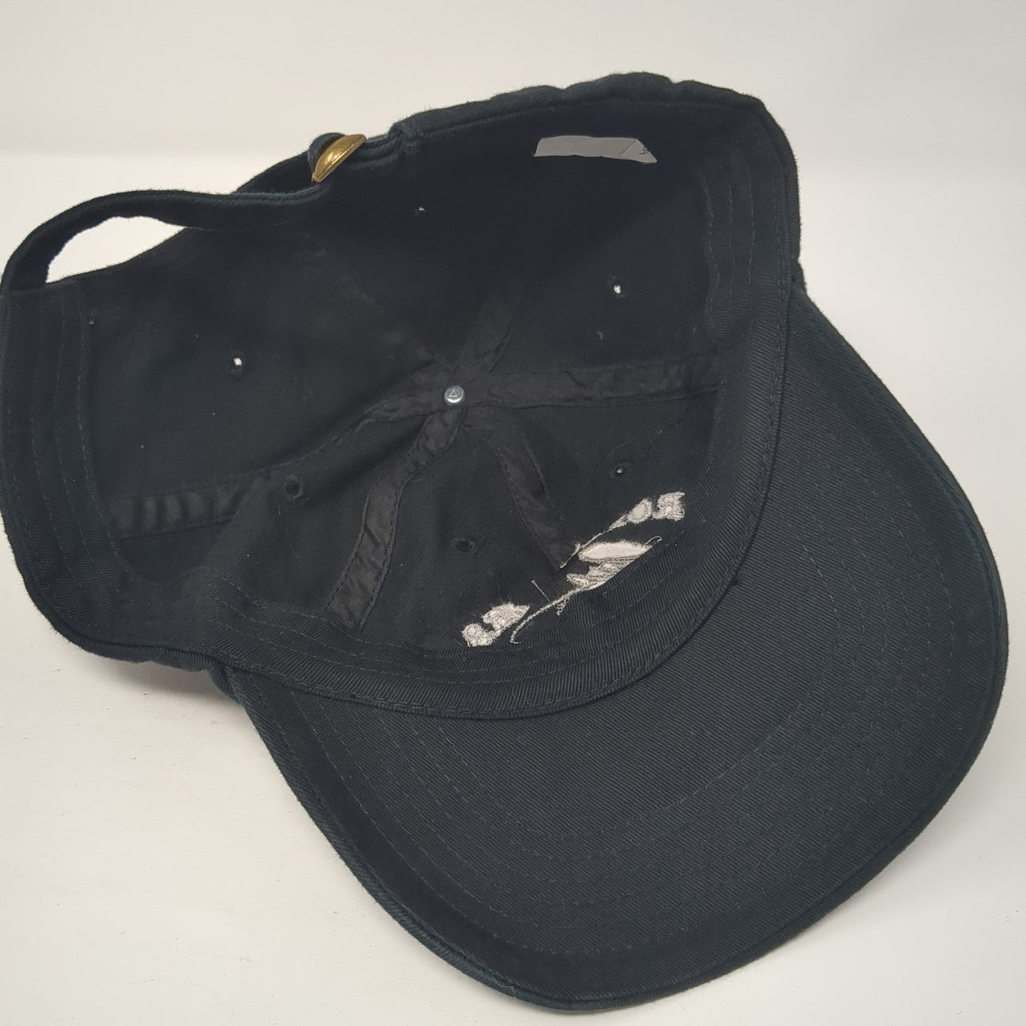 Rope Myers Slideback Baseball Cap Black One Size Adjustable Embroidered 6 Panel