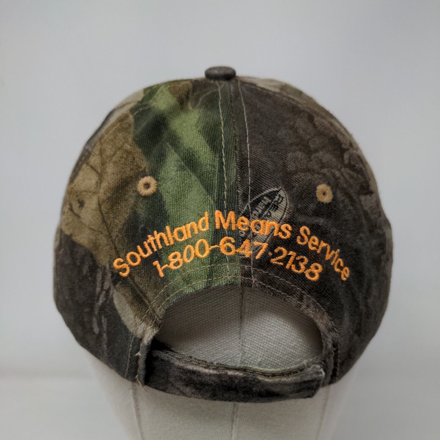 Southland Container Inc. Strapback Hat Camo One Size Embroidered Chipola