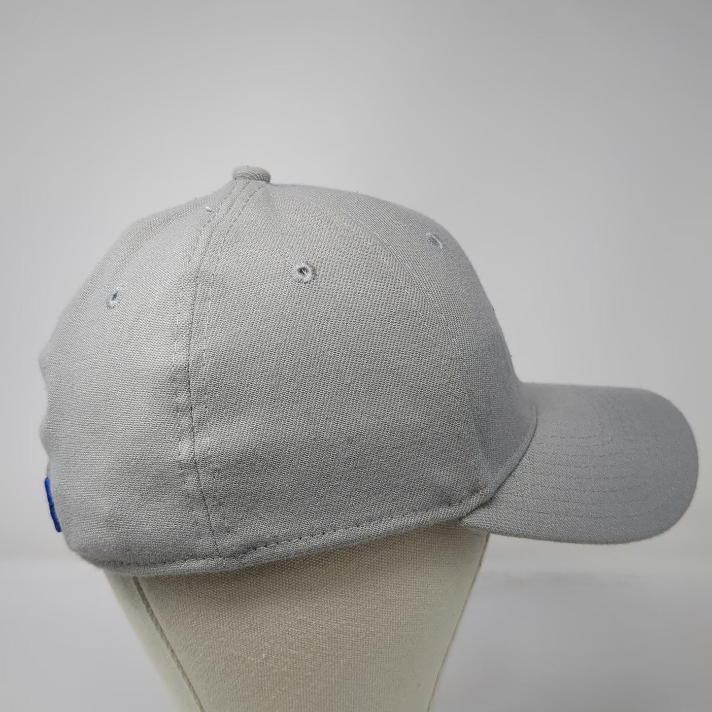 New Era Chicago Cubs MLB Baseball Cap Gray M 39THIRTY Stretch Fit Curved Brim
