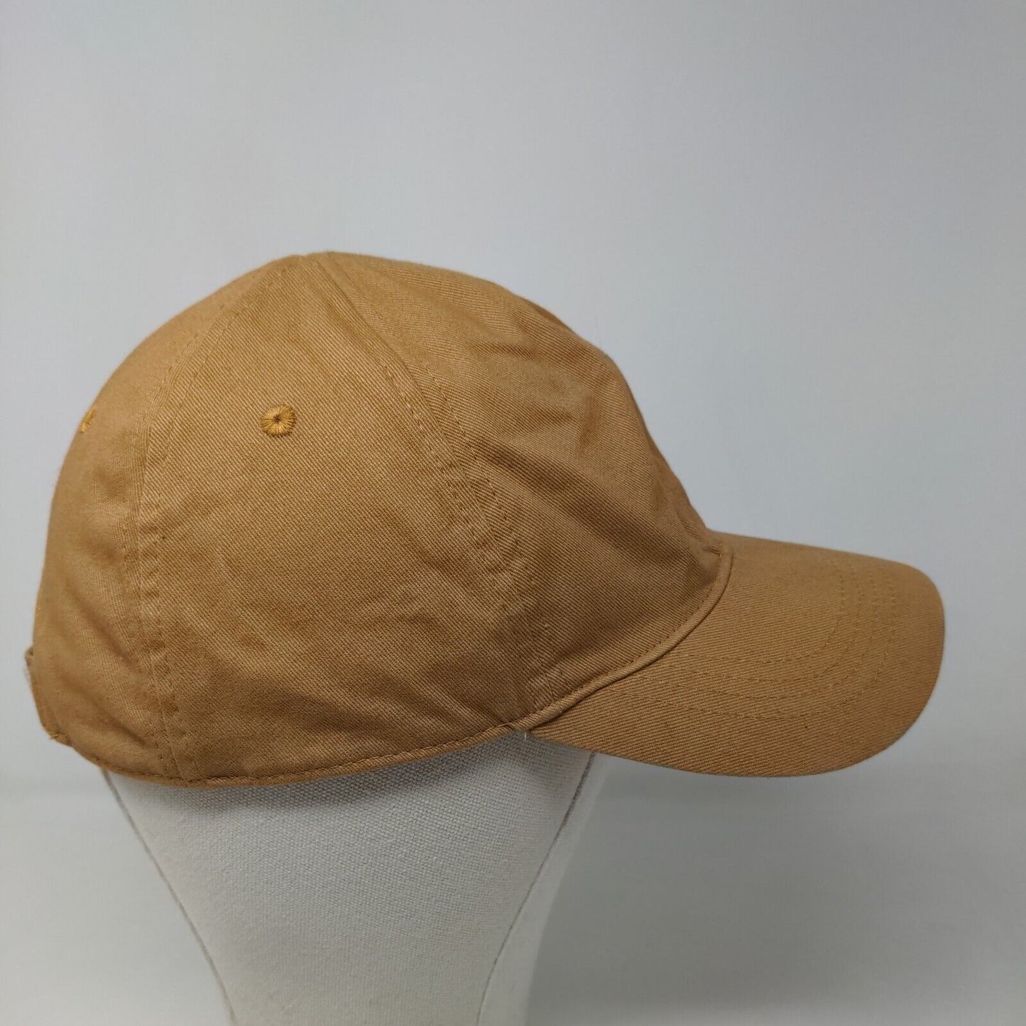 Zara Women's Strapback Hat Tan Adjustable Blank 100% Cotton Vent Holes