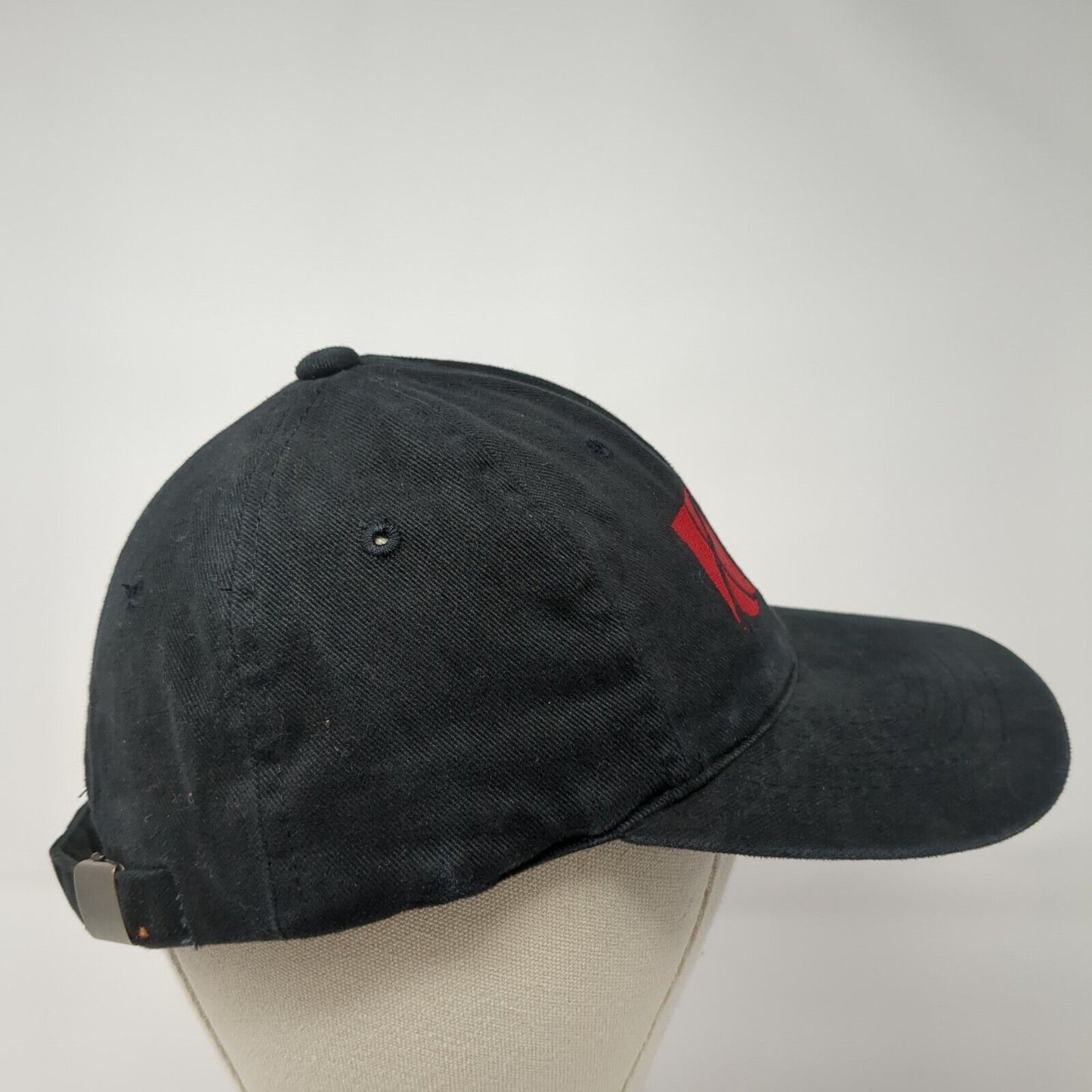 Saturn Of Boise Slideback Hat Black One Size Adjustable Embroidered Sportsman