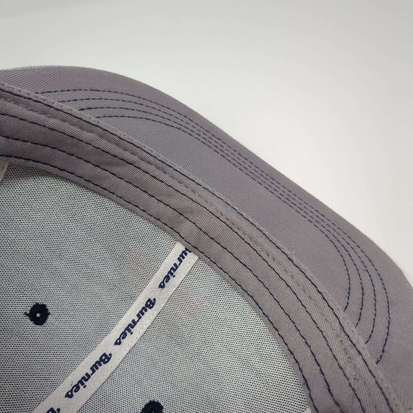 Las Vegas Snapback Trucker Hat Gray OS Adjustable Embroidered Mesh Back Burnies